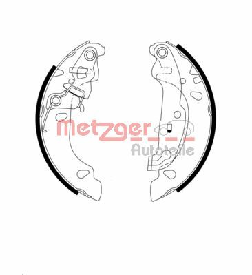 METZGER MG 976 Bremsbackensatz