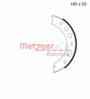 METZGER MG 979 Bremsbackensatz, Feststellbremse