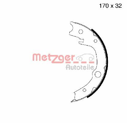 METZGER MG 996 GREENPARTS Bremsbackensatz, Feststellbremse