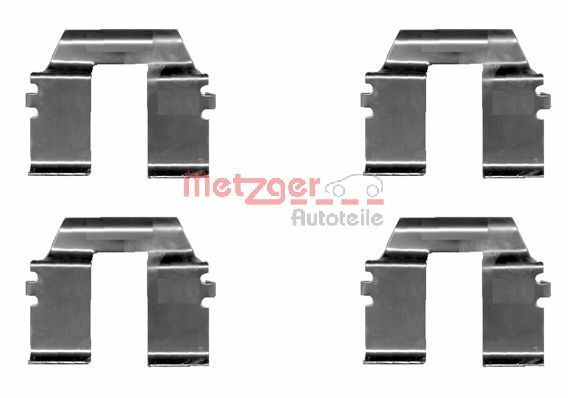 METZGER 109-1232 Zubehörsatz, Scheibenbremsbelag