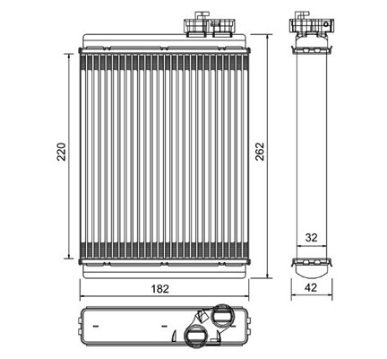 MAGNETI MARELLI 359004900010 Εναλλάκτης θερμότητας, θέρμανση εσωτερικού χώρου for AUDI