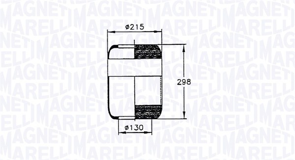 MAGNETI MARELLI 030607020035 Soffietto, Sospensione pneumatica-Soffietto, Sospensione pneumatica-Ricambi Euro