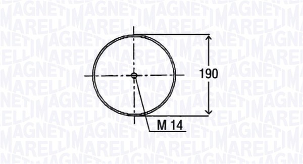 MAGNETI MARELLI 030607020176 Soffietto, Sospensione pneumatica