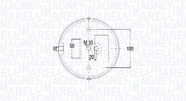 MAGNETI MARELLI 030607020185 Soffietto, Sospensione pneumatica