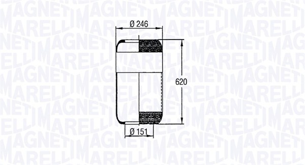 MAGNETI MARELLI 030607020049 Soffietto, Sospensione pneumatica-Soffietto, Sospensione pneumatica-Ricambi Euro