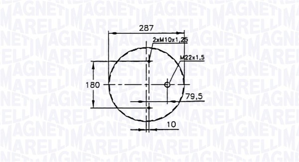 MAGNETI MARELLI 030607020192 Soffietto, Sospensione pneumatica-Soffietto, Sospensione pneumatica-Ricambi Euro