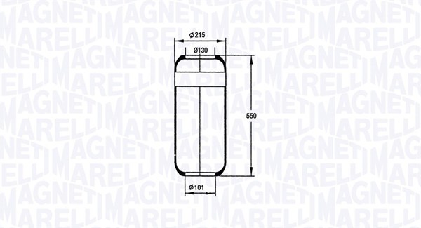 MAGNETI MARELLI 030607020055 Soffietto, Sospensione pneumatica