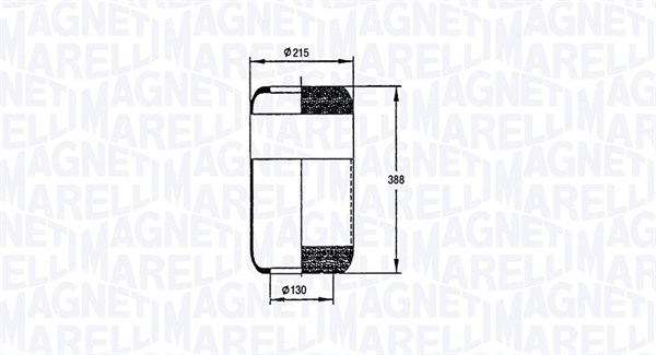 MAGNETI MARELLI 030607020056 Soffietto, Sospensione pneumatica-Soffietto, Sospensione pneumatica-Ricambi Euro