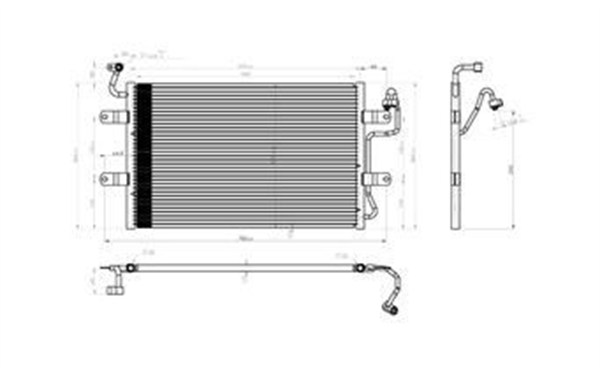 MAGNETI MARELLI 359003221730 Συμπυκνωτής, σύστ. κλιματισμού for SEAT