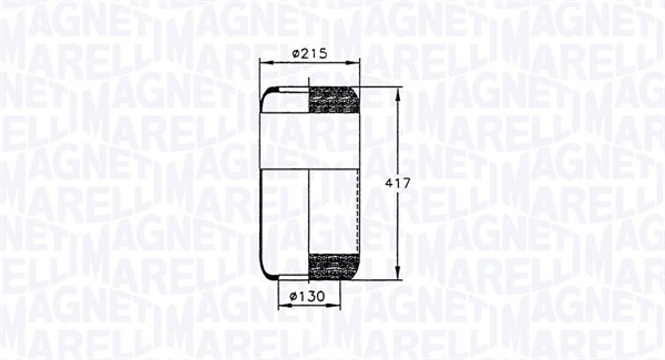 MAGNETI MARELLI 030607020026 Soffietto, Sospensione pneumatica