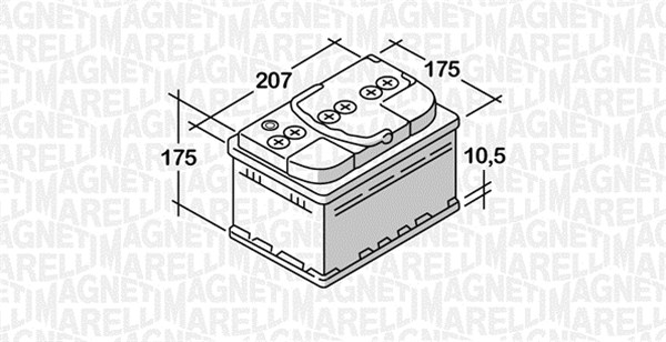 MAGNETI MARELLI 068044042030 ETS Starter Battery for AUDI AUSTIN BMW CITROËN DAF FIAT FORD HONDA HYUNDAI INNOCENTI LANCIA MAZDA 