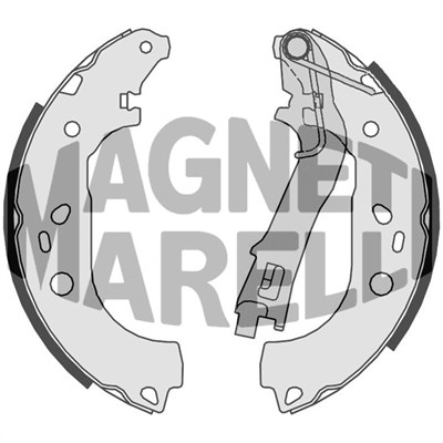 MAGNETI MARELLI 360219198321 Ganascia freno-Ganascia freno-Ricambi Euro