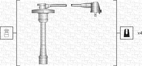 MAGNETI MARELLI 941318111188 Kit cavi accensione