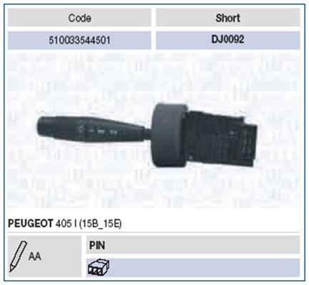 MAGNETI MARELLI 510033544501 Leva devio guida-Leva devio guida-Ricambi Euro