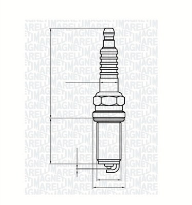 MAGNETI MARELLI 062000784304 Candela accensione