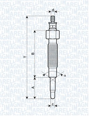 MAGNETI MARELLI 062900019304 Candeletta