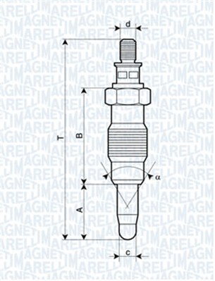 MAGNETI MARELLI 062900008304 Candeletta