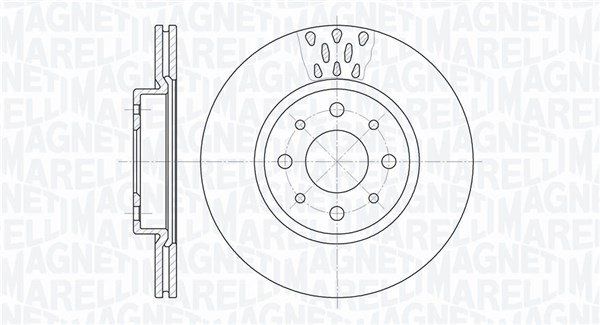MAGNETI MARELLI 361302040234 Brzdový kotúč