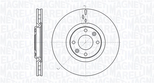 MAGNETI MARELLI 361302040508 Brzdový kotúč