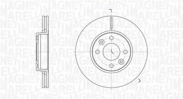 MAGNETI MARELLI 361302040632 Brzdový kotúč