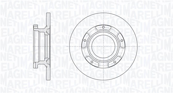 MAGNETI MARELLI 361302040655 Brzdový kotúč