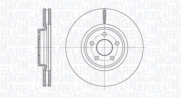MAGNETI MARELLI 361302040668 Brzdový kotúč