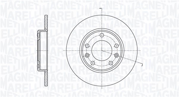 MAGNETI MARELLI 361302040704 Brzdový kotúč