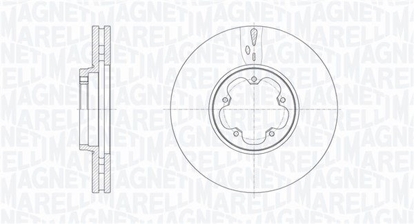 MAGNETI MARELLI 361302040793 Brzdový kotúč