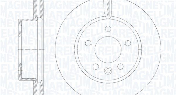 MAGNETI MARELLI 361302040903 Brzdový kotúč