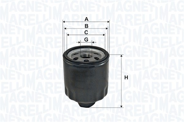 MAGNETI MARELLI 152071758732 Filtro olio