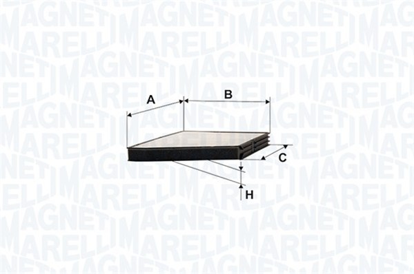 MAGNETI MARELLI 350203061570 Filtro, Aria abitacolo