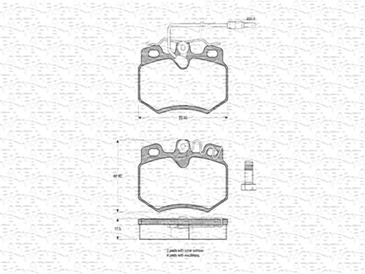 MAGNETI MARELLI 430216170213 Kit pastiglie freno, Freno a disco-Kit pastiglie freno, Freno a disco-Ricambi Euro