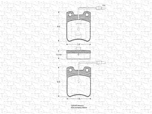 MAGNETI MARELLI 430216170275 Kit pastiglie freno, Freno a disco-Kit pastiglie freno, Freno a disco-Ricambi Euro