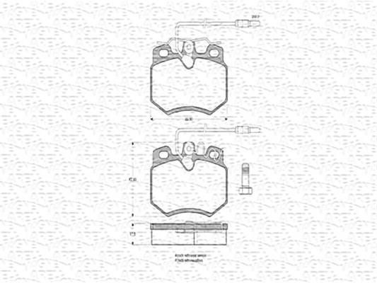 MAGNETI MARELLI 430216170299 Kit pastiglie freno, Freno a disco