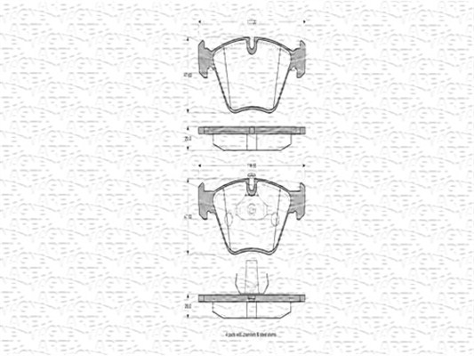 MAGNETI MARELLI 430216170411 Kit pastiglie freno, Freno a disco