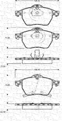 MAGNETI MARELLI 430216171032 Kit pastiglie freno, Freno a disco-Kit pastiglie freno, Freno a disco-Ricambi Euro