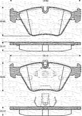 MAGNETI MARELLI 430216171115 Kit pastiglie freno, Freno a disco-Kit pastiglie freno, Freno a disco-Ricambi Euro