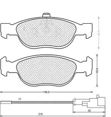 MAGNETI MARELLI 430216170342 Kit pastiglie freno, Freno a disco