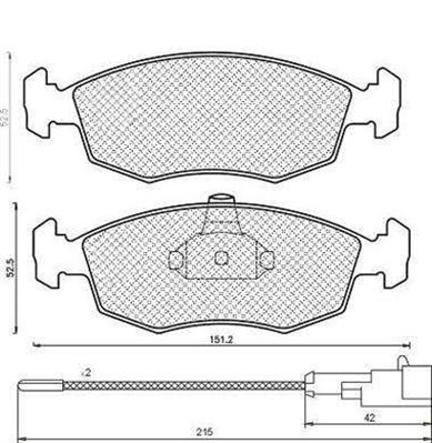 MAGNETI MARELLI 430216171185 Kit pastiglie freno, Freno a disco