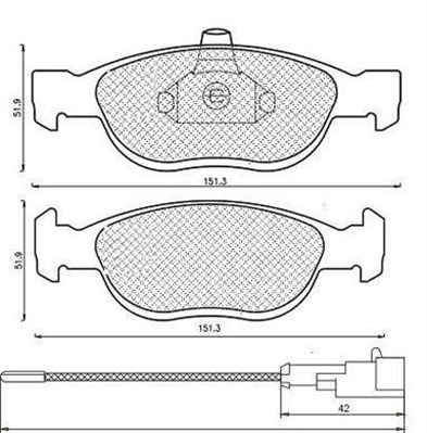 MAGNETI MARELLI 430216171199 Kit pastiglie freno, Freno a disco