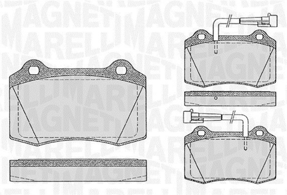 MAGNETI MARELLI 363916060107 Kit pastiglie freno, Freno a disco