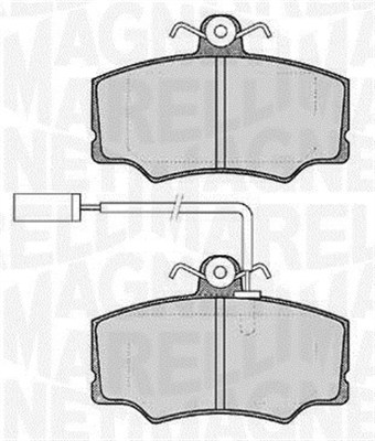 MAGNETI MARELLI 363916060119 Kit pastiglie freno, Freno a disco