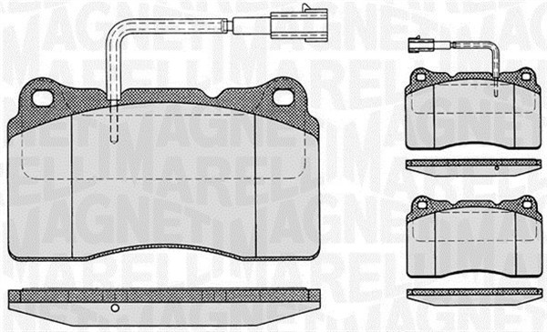 MAGNETI MARELLI 363916060121 Kit pastiglie freno, Freno a disco