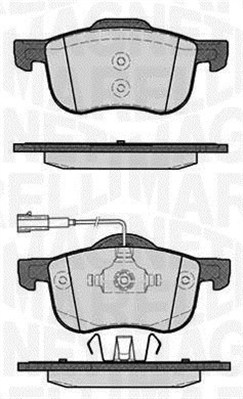 MAGNETI MARELLI 363916060128 Kit pastiglie freno, Freno a disco-Kit pastiglie freno, Freno a disco-Ricambi Euro