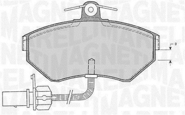 MAGNETI MARELLI 363916060138 Kit pastiglie freno, Freno a disco-Kit pastiglie freno, Freno a disco-Ricambi Euro