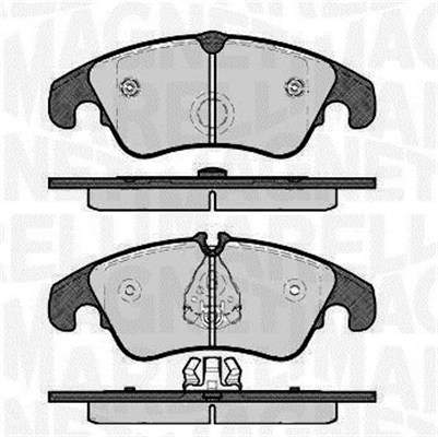 MAGNETI MARELLI 363916060140 Kit pastiglie freno, Freno a disco