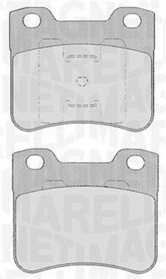 MAGNETI MARELLI 363916060166 Kit pastiglie freno, Freno a disco