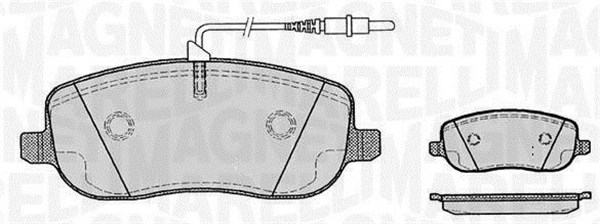 MAGNETI MARELLI 363916060182 Kit pastiglie freno, Freno a disco