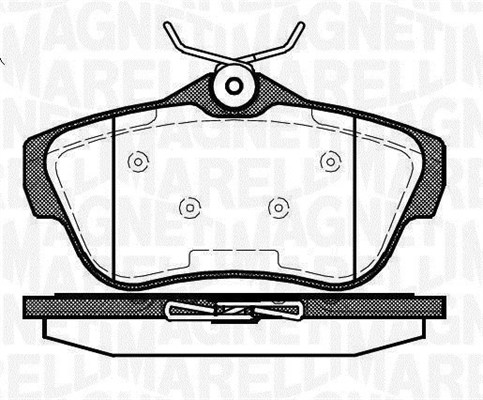 MAGNETI MARELLI 363916060194 Kit pastiglie freno, Freno a disco-Kit pastiglie freno, Freno a disco-Ricambi Euro