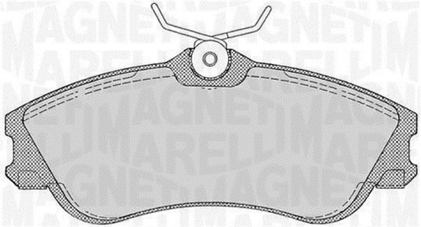 MAGNETI MARELLI 363916060199 Kit pastiglie freno, Freno a disco